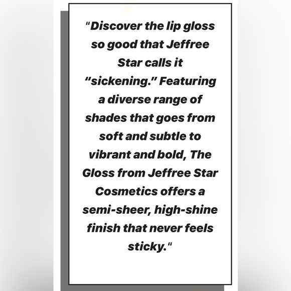 ONE LEFT‼️ - NEW‼️ JEFFREE STAR THE GLOSS✨ (BODY COUNT) - Picture 7 of 7